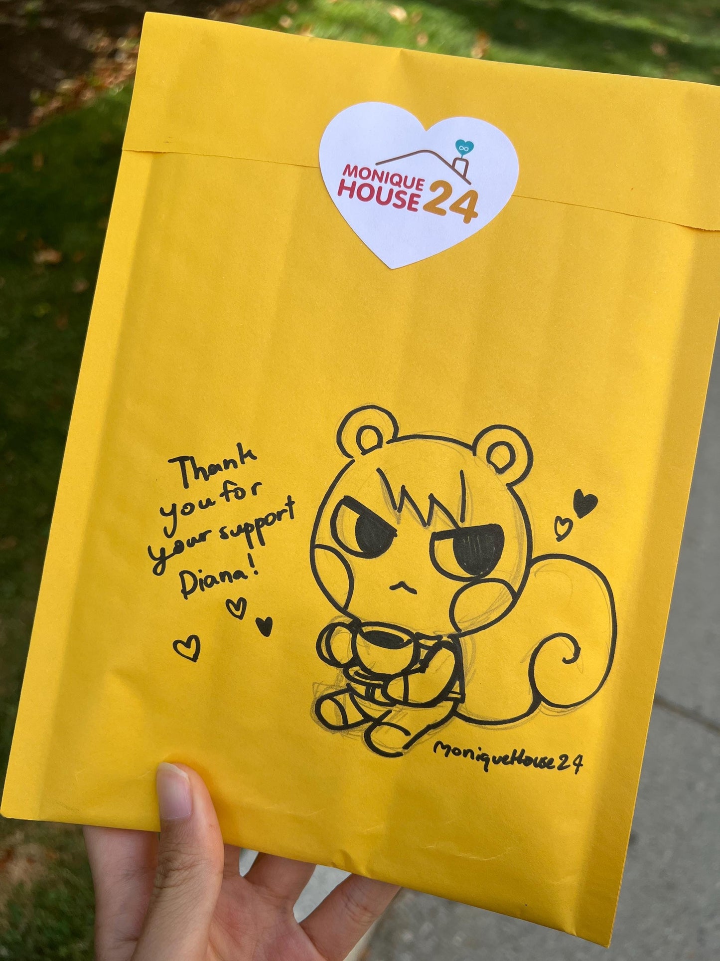 We offer a Tip Jar – get a free doodle on your envelope with your tip!