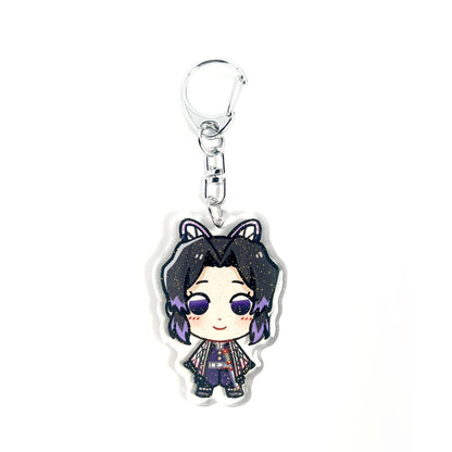 Shinobu Kocho | Kimetsu no Yaiba Acrylic Glitter Keychain