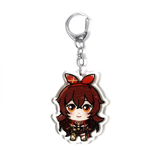 Amber | Genshin Impact Acrylic Glitter Keychain