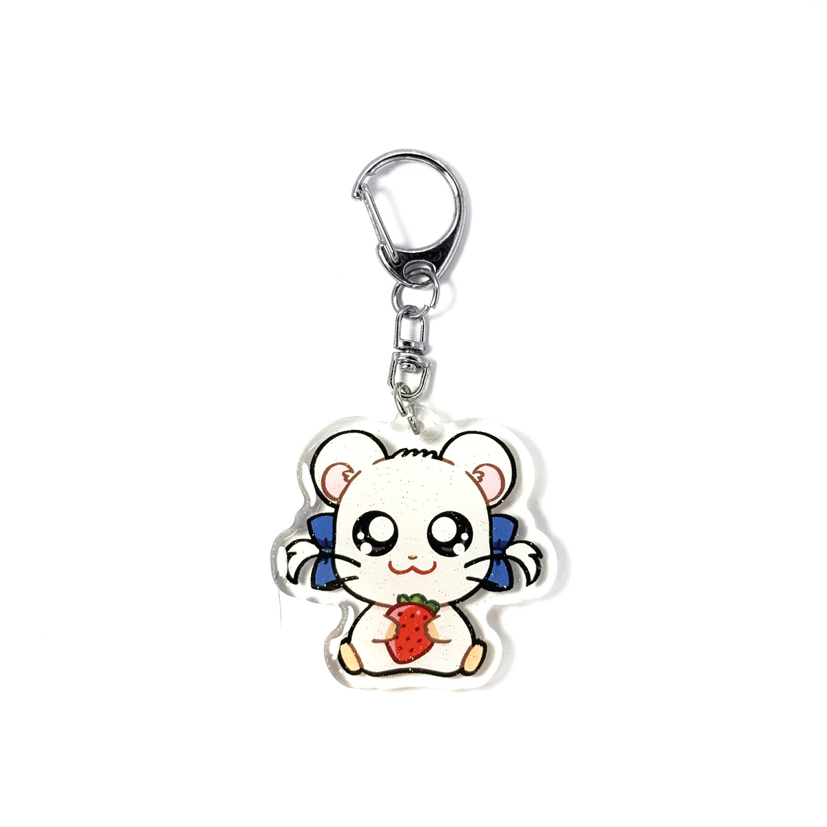 Bijou | Hamtaro Acrylic Glitter Keychain