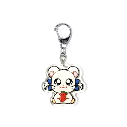 Bijou | Hamtaro Acrylic Glitter Keychain