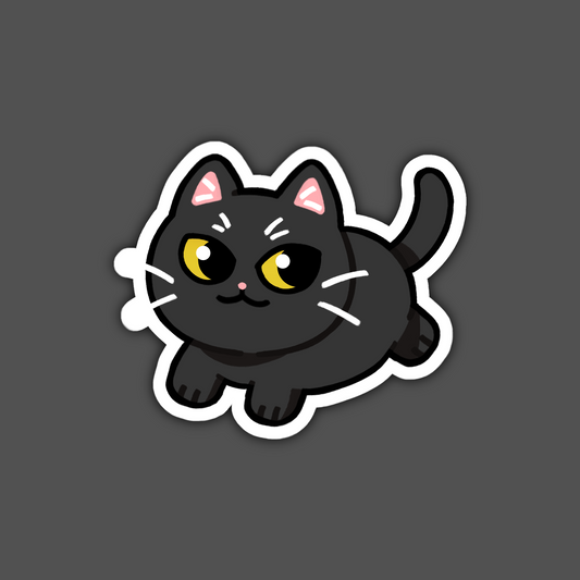 Black British Shorthair Cat Sticker