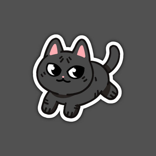 Black Sphynx Naked Cat Sticker