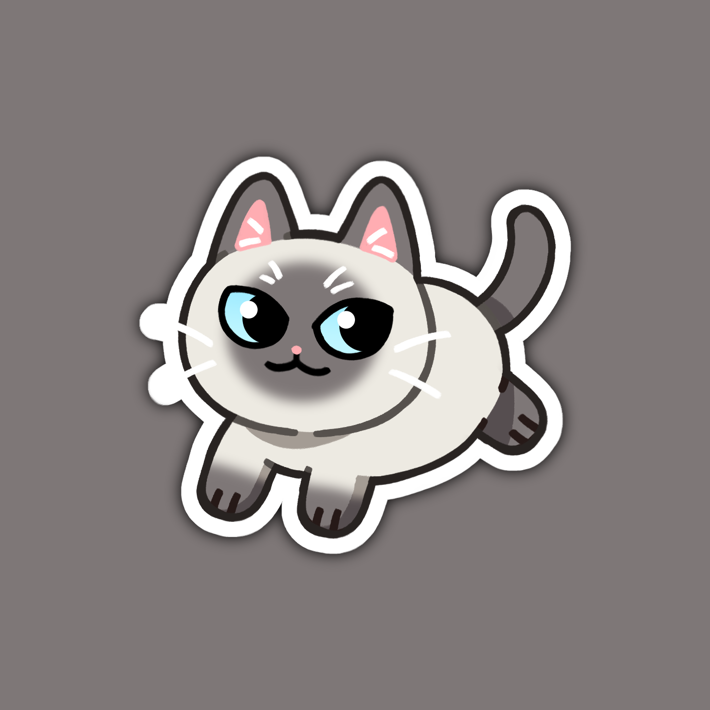 Blue Point Siamese Cat Sticker