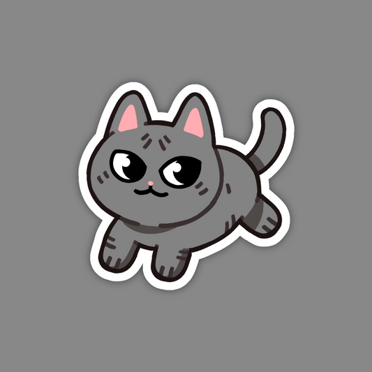 Blue Sphynx Naked Cat Sticker