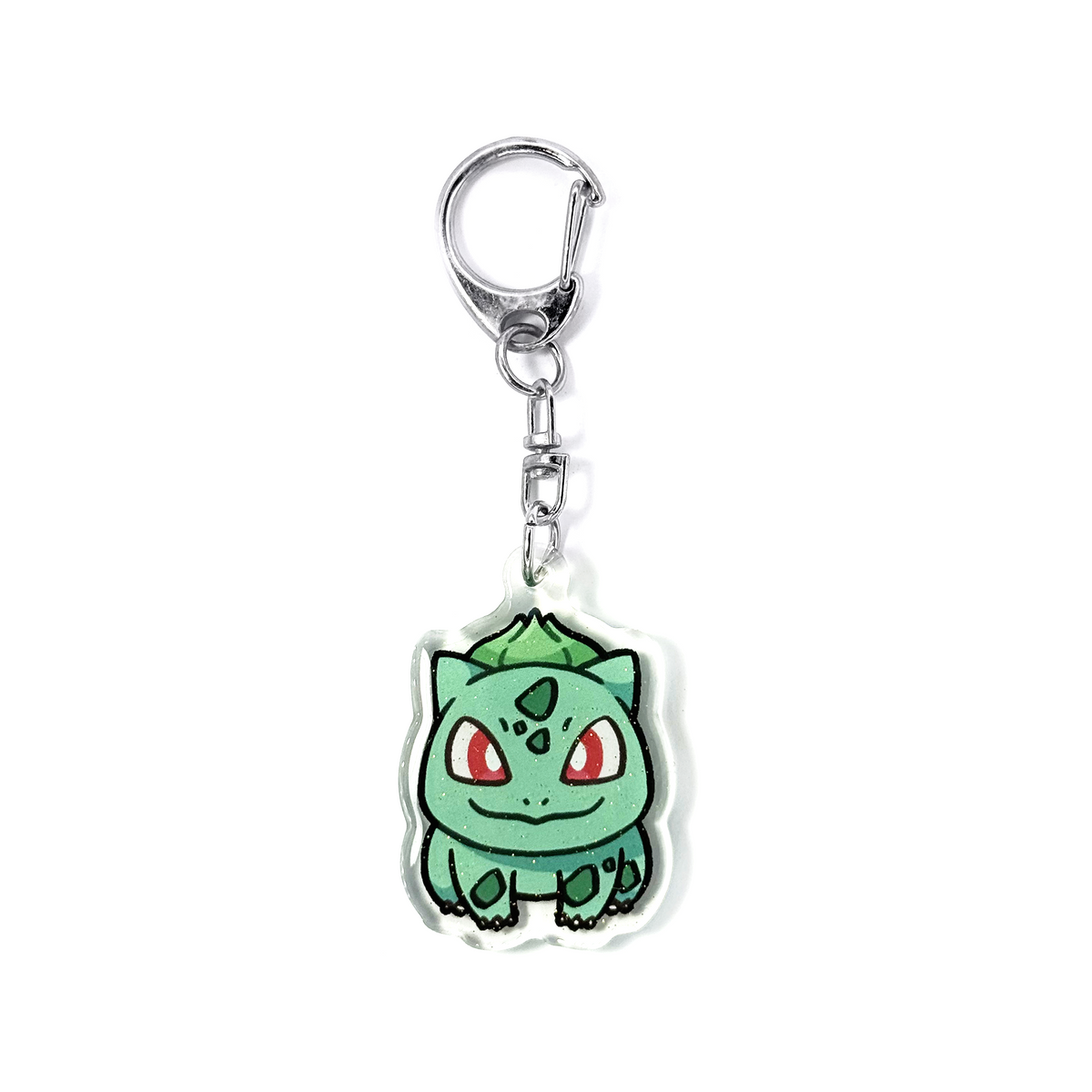 Bulbasaur | Pokemon Acrylic Glitter Keychain
