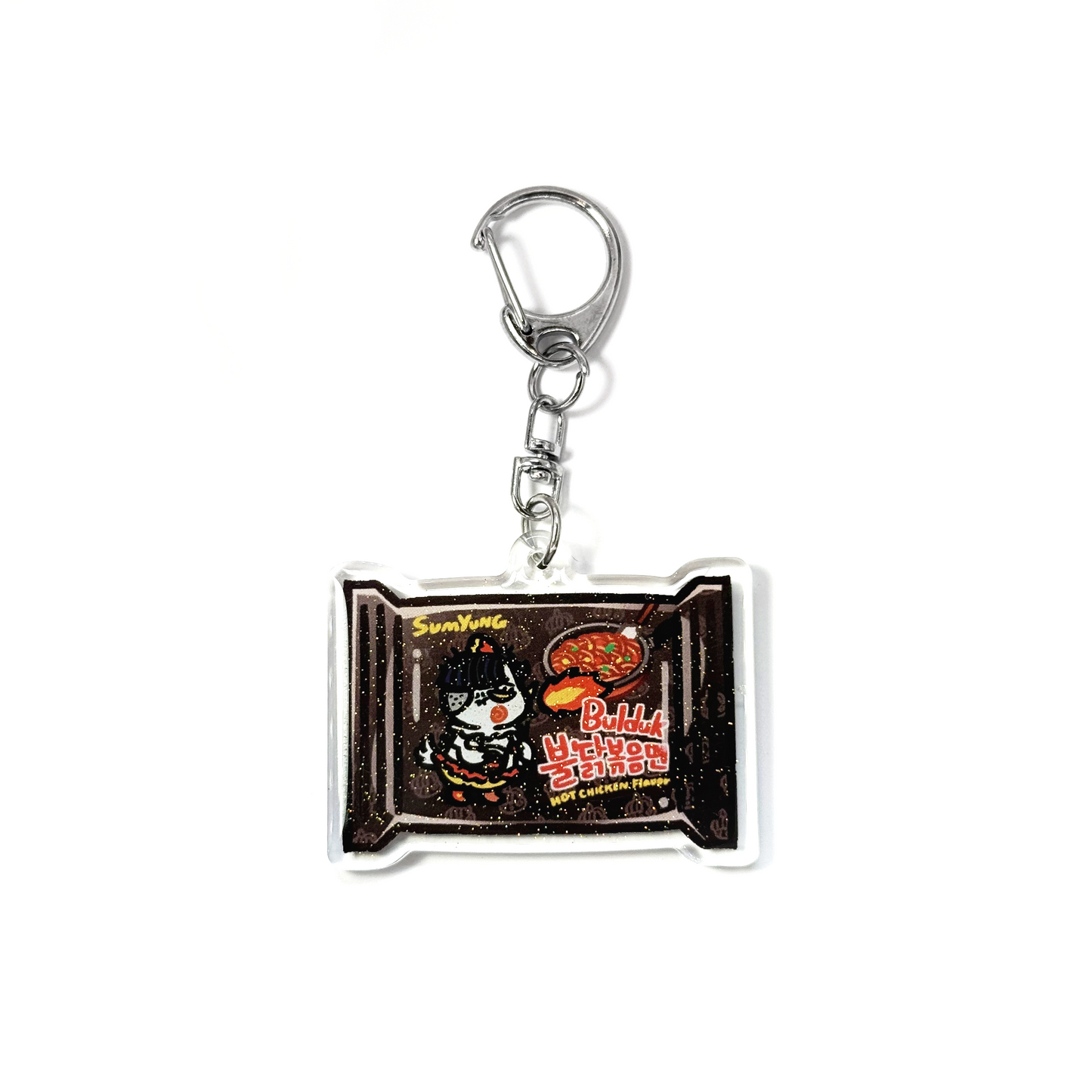 Buldak Ramyun spicy chicken instant noodles Keychain