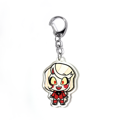 Chalie | Hazbin Hotel Acrylic Glitter Keychain