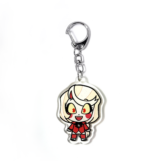 Chalie | Hazbin Hotel Acrylic Glitter Keychain