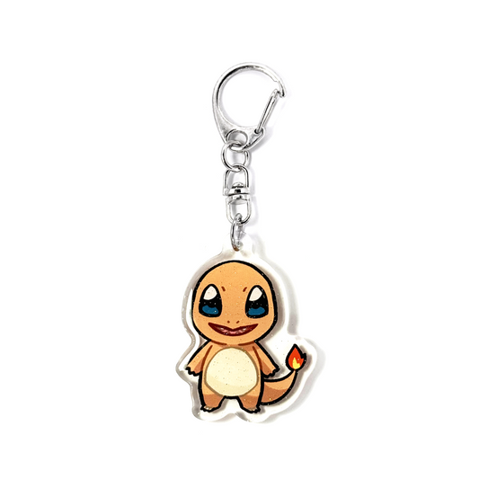 Charmander | Pokemon Acrylic Glitter Keychain