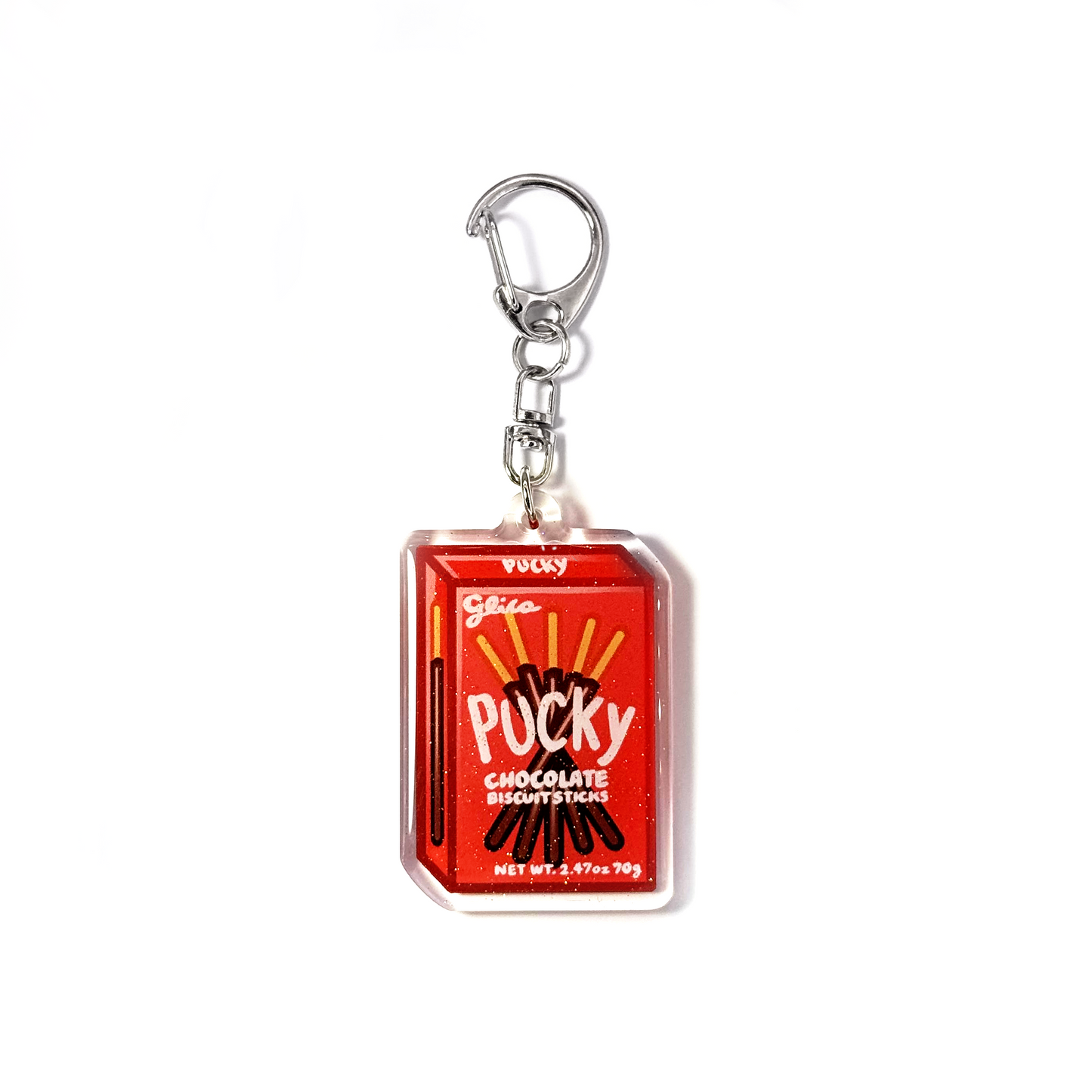 Chocolate Pocky Biscuit Sticks Keychain