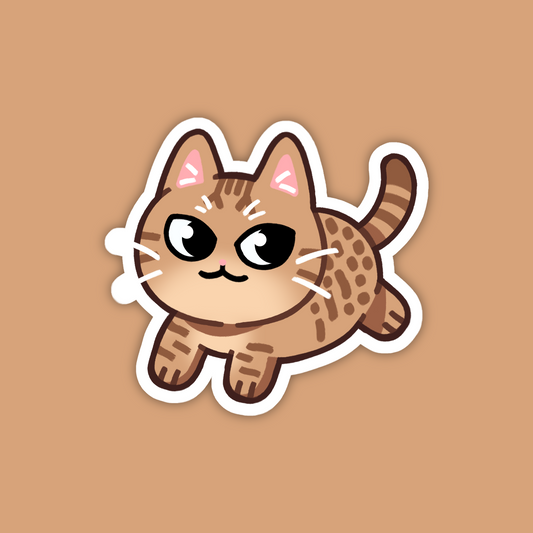 Cinnamon Ocicat Cat Sticker