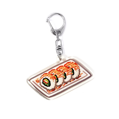 Crunchy roll sushi Keychain