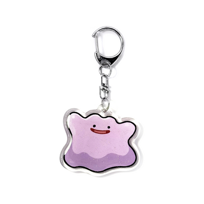 Ditto | Pokemon Acrylic Glitter Keychain