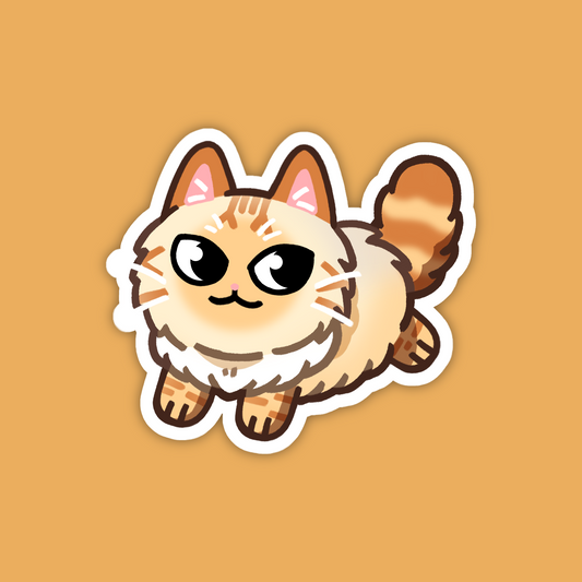 Flame Point Ragdoll Cat Sticker