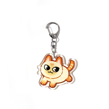 Flame Point Siamese Cat Keychain