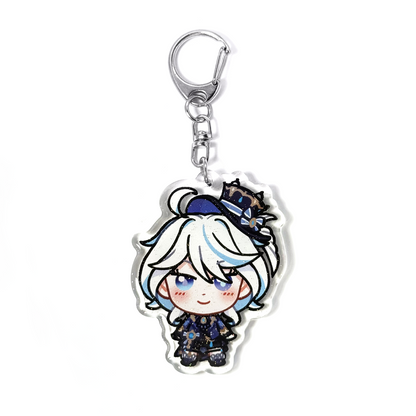 Furina | Genshin Impact Acrylic Glitter Keychain