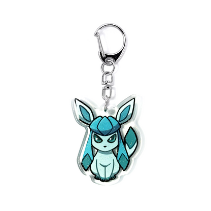 Glaceon | Pokemon Acrylic Glitter Keychain