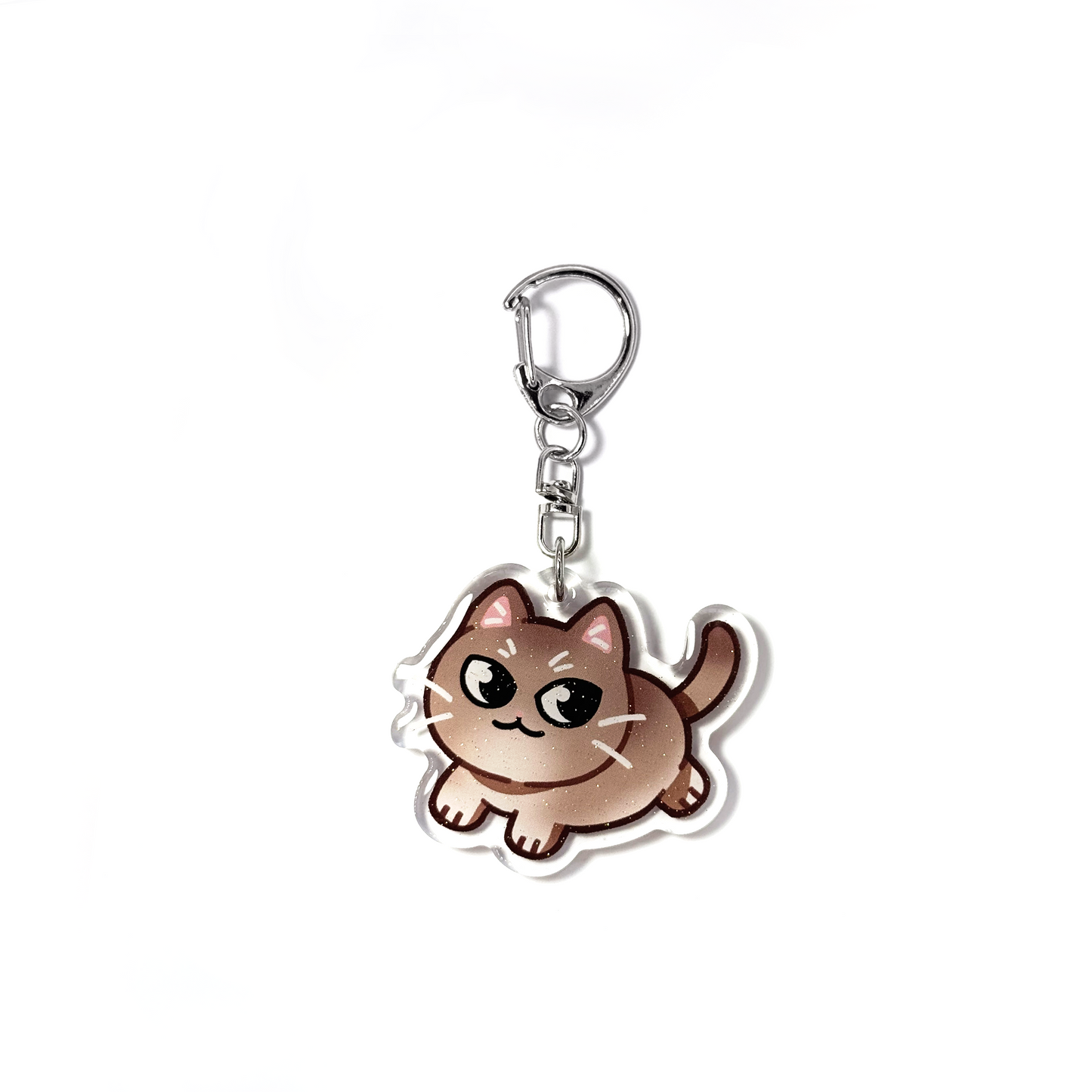 Golden British Shorthair Cat Keychain
