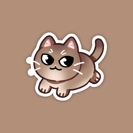 Golden British Shorthair Cat Sticker