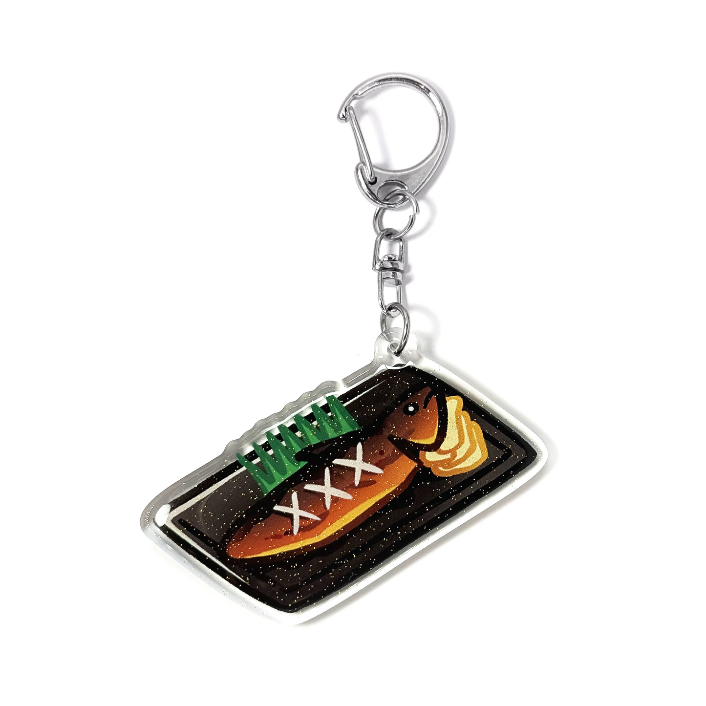 Grilled Mackerel Saba Shioyaki Keychain