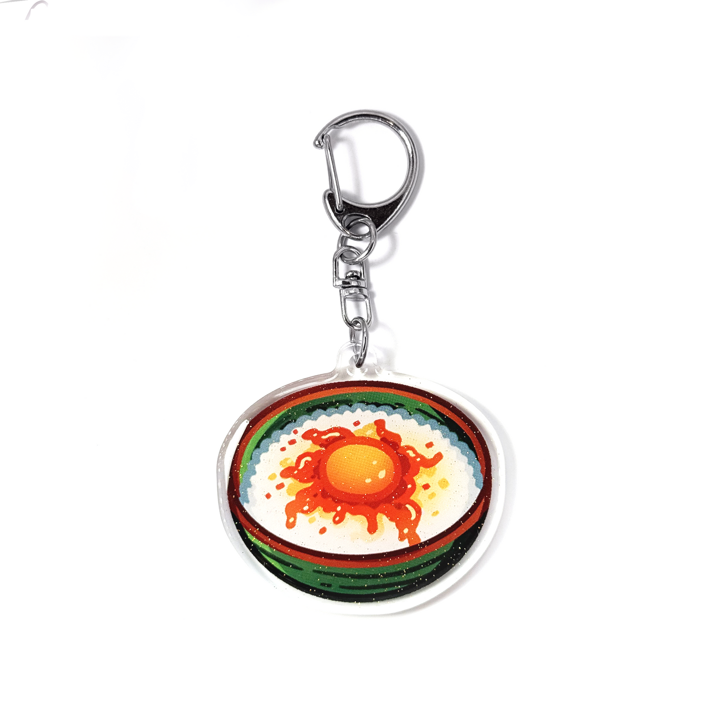 Japanese-Style Egg Rice Keychain