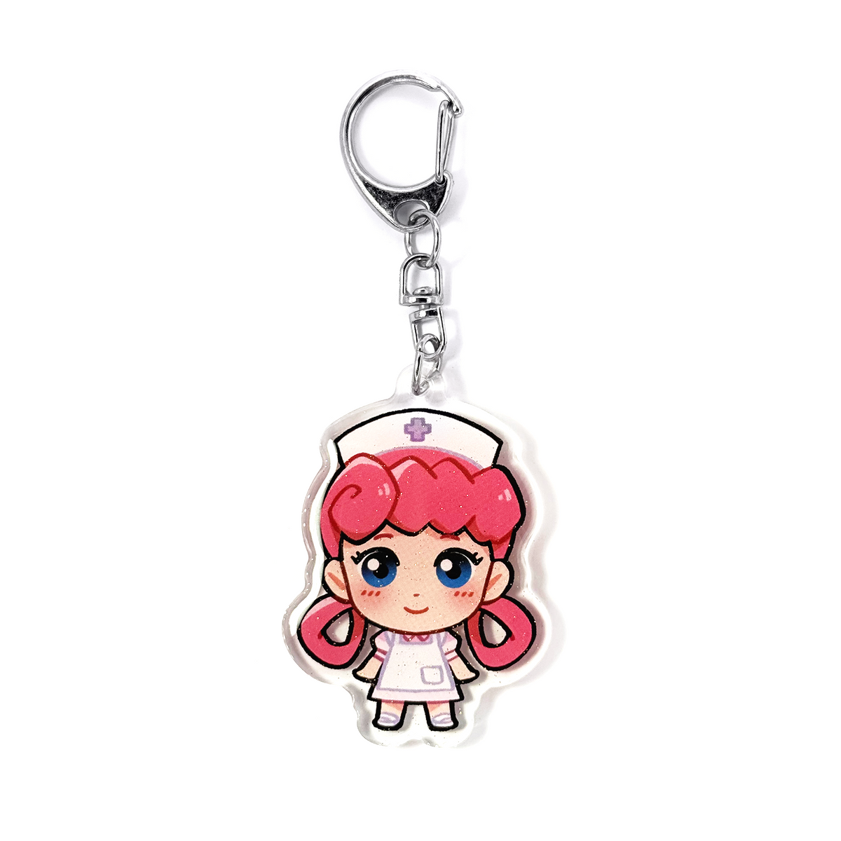 Nurse Joy | Pokemon Acrylic Glitter Keychain