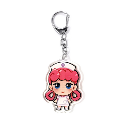 Nurse Joy | Pokemon Acrylic Glitter Keychain