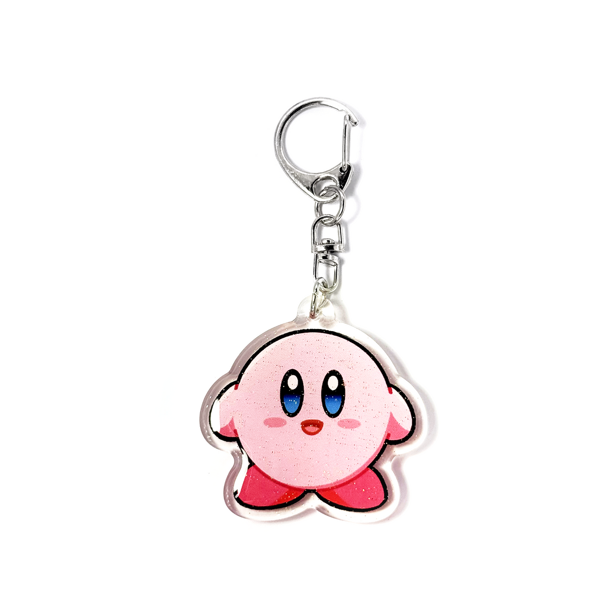 Kirby | Kirby Acrylic Glitter Keychain