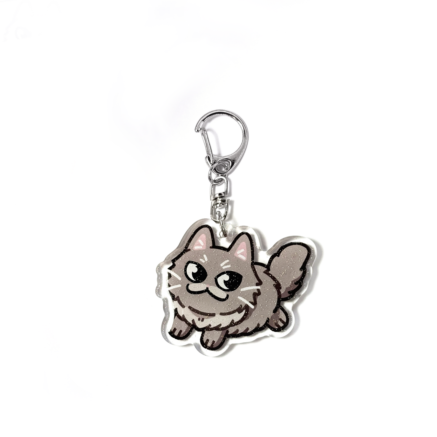 Lilac Persian Cat Keychain