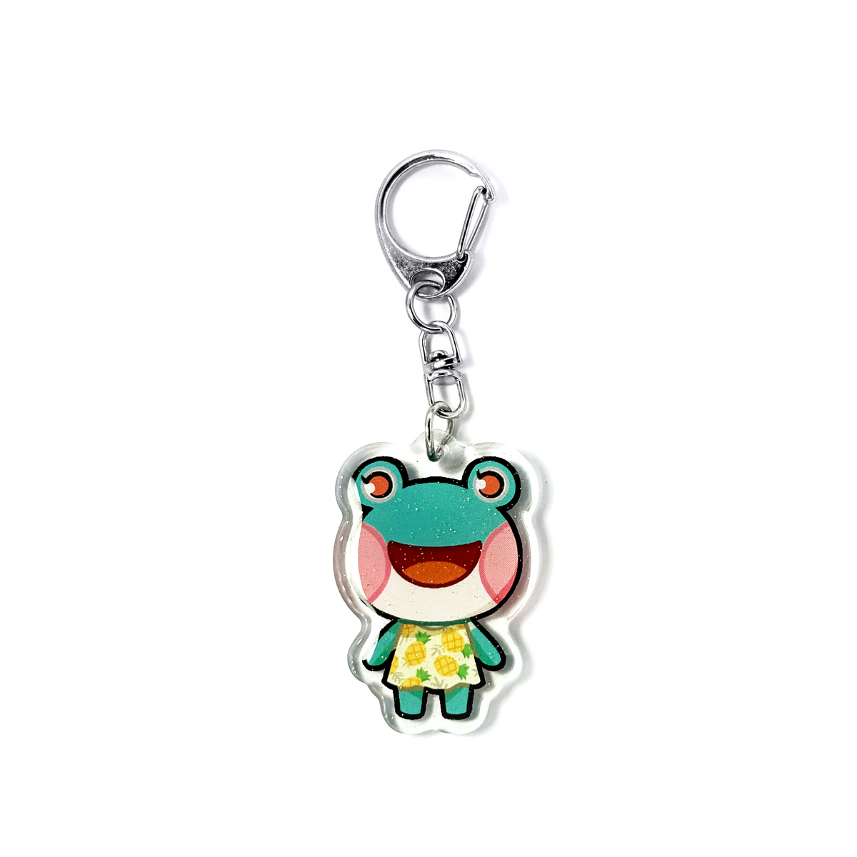 Lily, Frog | Animal Crossing Acrylic Glitter Keychain