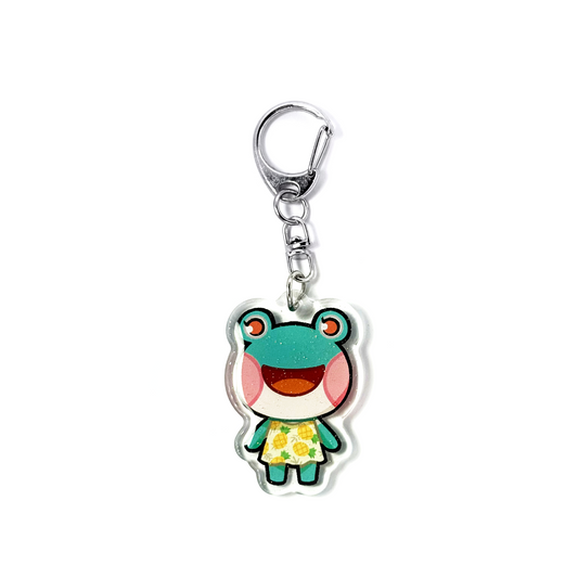 Lily, Frog | Animal Crossing Acrylic Glitter Keychain