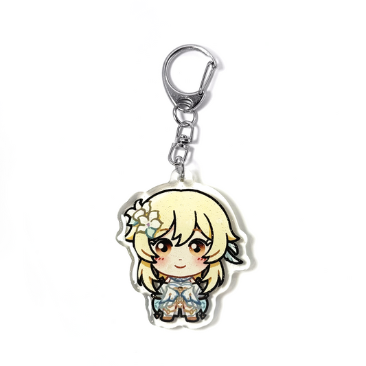 Lumine | Genshin Impact Acrylic Glitter Keychain