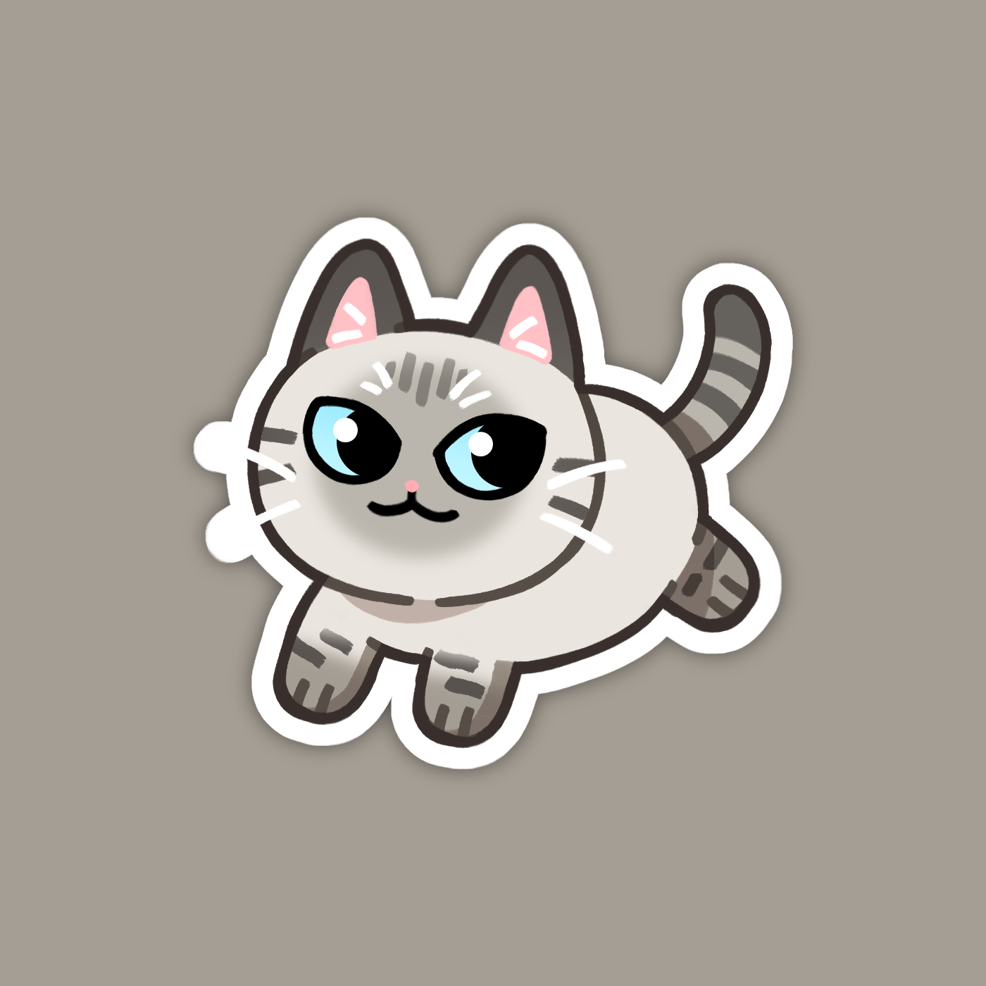 Lynx Point Siamese Cat Sticker