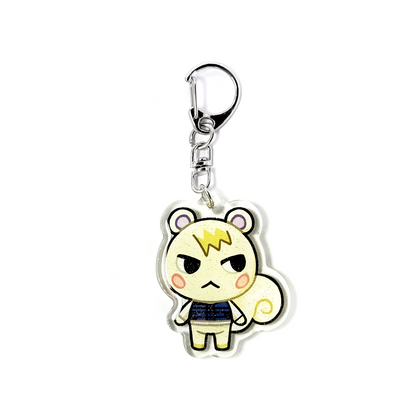 Marshal | Animal Crossing Acrylic Glitter Keychain