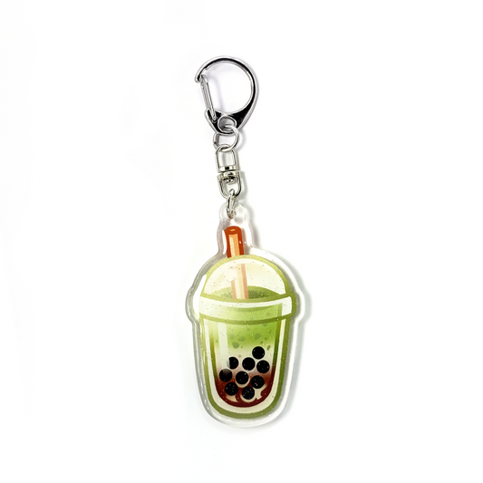 Matcha Bob Tea Keychain