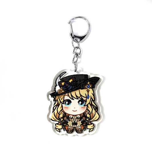 Navia | Genshin Impact Acrylic Glitter Keychain