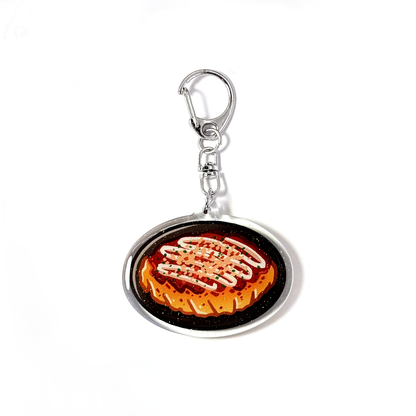 Okonomiyaki, Japanese Pizza Keychain