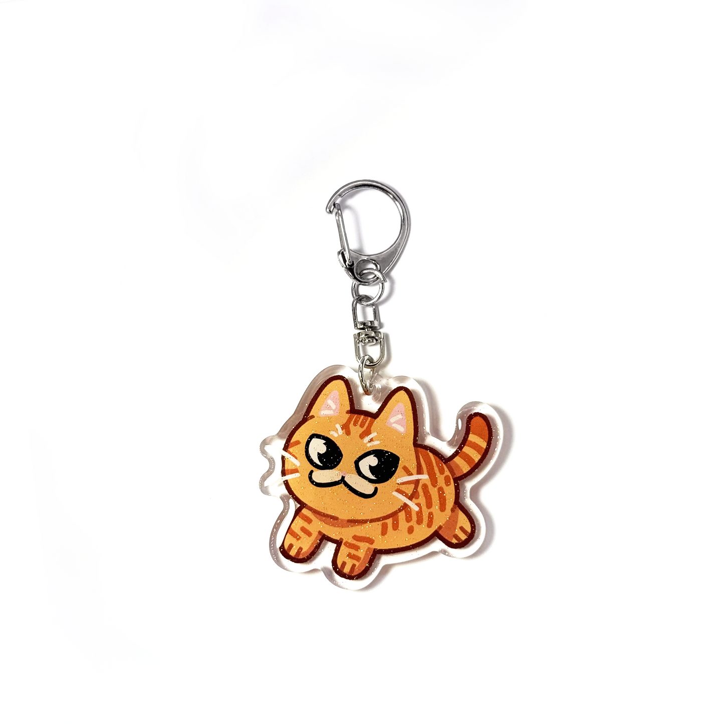 Orange Tabby Exotic Shorthaired Cat Keychain