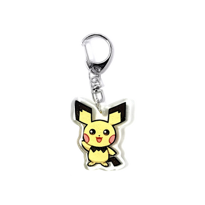 Pichu | Pokemon Acrylic Glitter Keychain