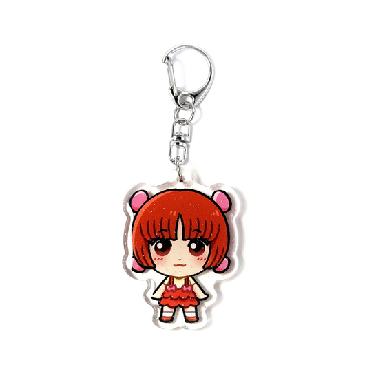 Pinoko | Black Jack Acrylic Glitter Keychain