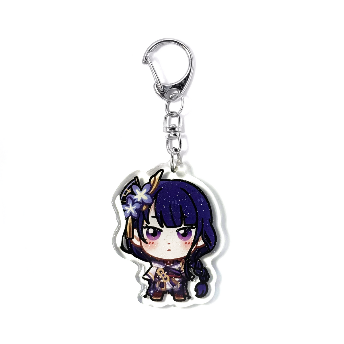 Raiden Shogun | Genshin Impact Acrylic Glitter Keychain