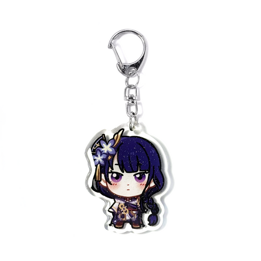Raiden Shogun | Genshin Impact Acrylic Glitter Keychain