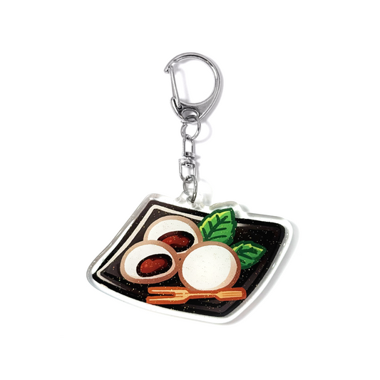 Red Bean Mochi Keychain