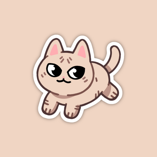Red Sphynx Naked Cat Sticker