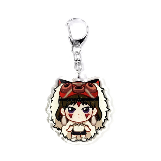 San | Princess Mononoke Acrylic Glitter Keychain