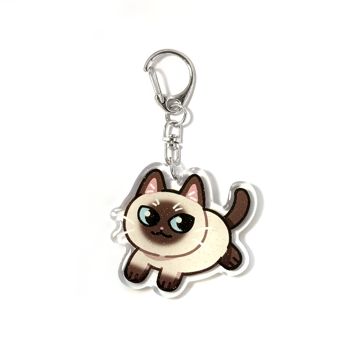 Seal Point Siamese Cat Keychain