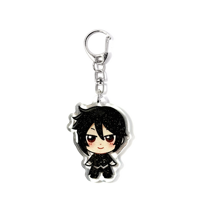 Sebastian | Black Butler Acrylic Glitter Keychain