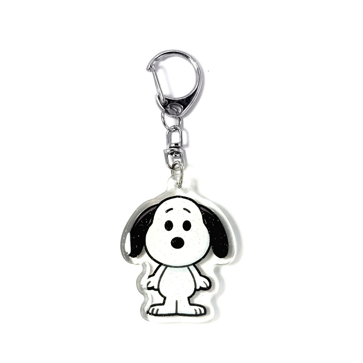 Snoopy | Snoopy Acrylic Glitter Keychain