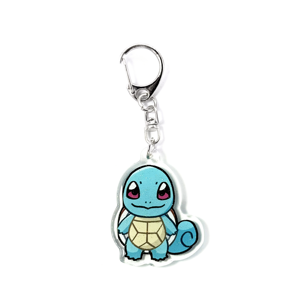 Squirtle | Pokemon Acrylic Glitter Keychain